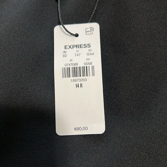 Express Tailored Skinny High Rise Pants - Picture 3 of 3